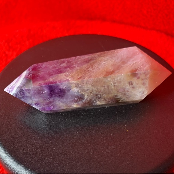 BOGO1/2 Chevron Amethyst Double
Pointed Polished Crystal Tower
Wand Healing 82g - Picture 1 of 17